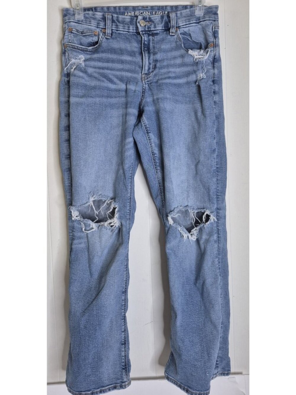 American Eagle Real Good Distressed Denim Jeans Women's Size 10 (30x29)